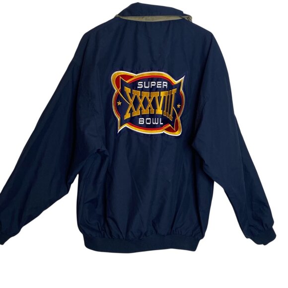 NFL Super Bowl windbreaker XXXVIII 2004 men's size XL - Picture 2 of 10